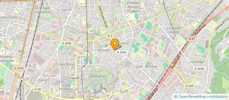 localisation de l'entreprise ELGE à GRENOBLE