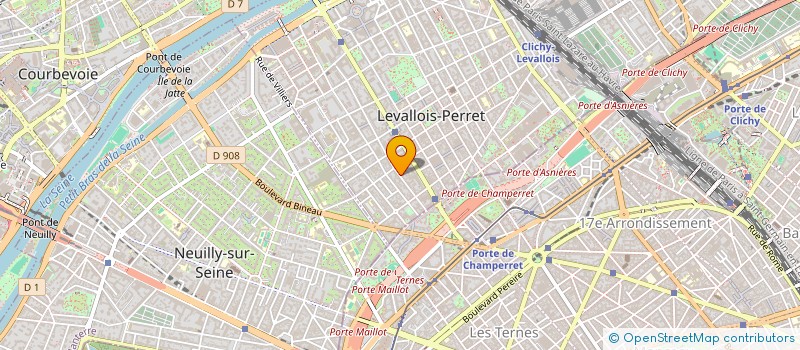 localisation de l'entreprise ELGE CONSEIL à LEVALLOIS-PERRET