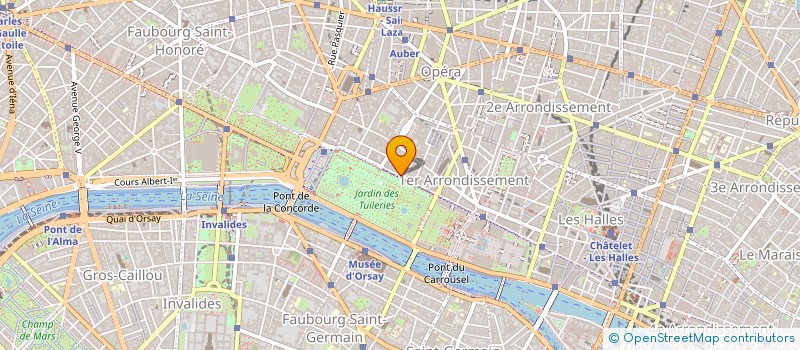 localisation de l'entreprise ELGE TUILERIES  PARIS