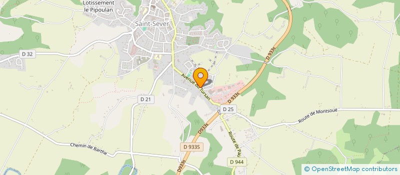 localisation de l'entreprise ELGEDIS à SAINT-SEVER