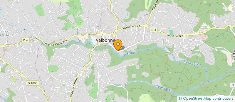 localisation de l'entreprise ELGEDOM  VALBONNE