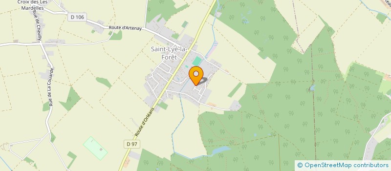 localisation de l'entreprise ELGELO à SAINT-LYE-LA-FORET