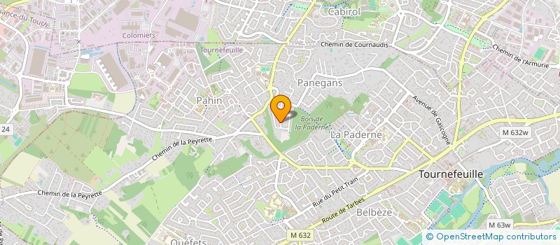 localisation de l'entreprise ELGIA  TOURNEFEUILLE