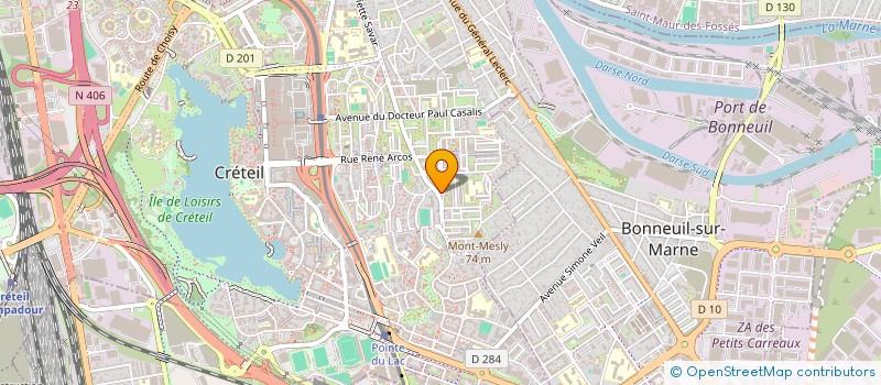 localisation de l'entreprise ELGIA SENSYS  CRETEIL