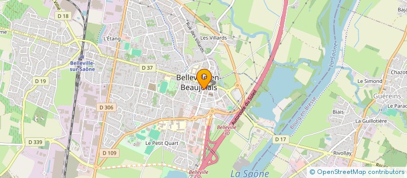 localisation de l'entreprise ELGIMMO à BELLEVILLE-EN-BEAUJOLAIS