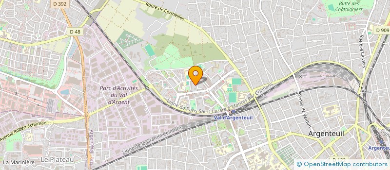 localisation de l'entreprise ELGL à ARGENTEUIL