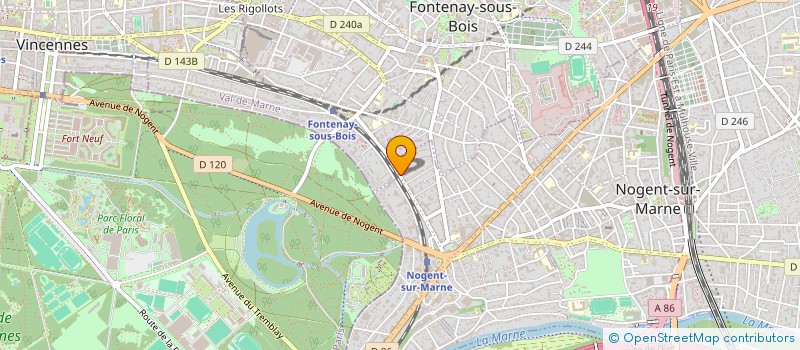 localisation de l'entreprise ELGO RESTAURATION à NOGENT-SUR-MARNE