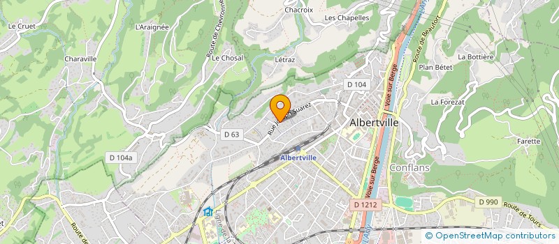 localisation de l'entreprise ELGREJE  ALBERTVILLE