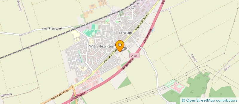 localisation de l'entreprise ELH 2025  WITRY-LES-REIMS