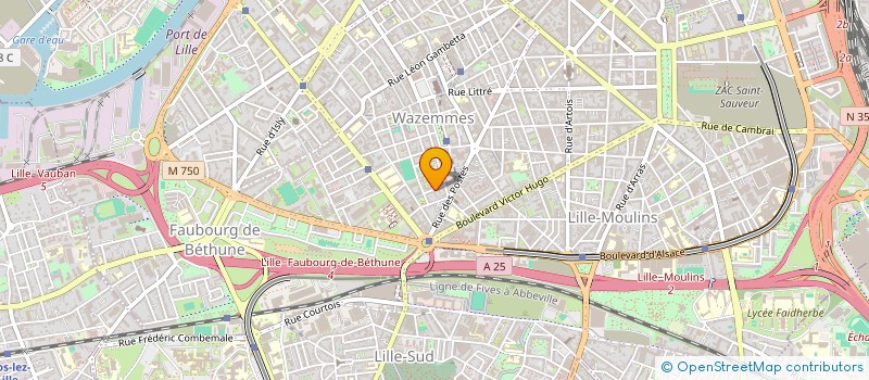 localisation de l'entreprise ELH TRANSPORT à LILLE