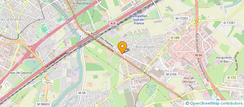 localisation de l'entreprise ELHAMZ'AUTO à LATTES