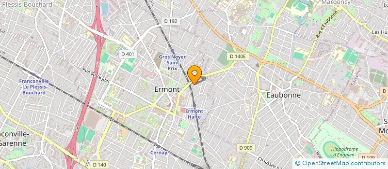 localisation de l'entreprise ELHILAL à ERMONT