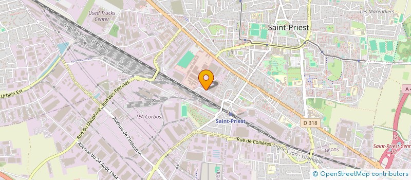 localisation de l'entreprise ELHM  SAINT-PRIEST