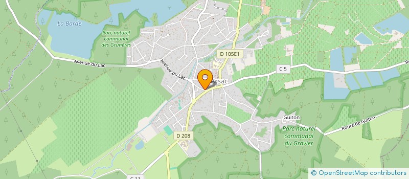 localisation de l'entreprise ELHOUFARIPINEAU  ARSAC