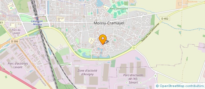 localisation de l'entreprise ELHTRANSPORTS à MOISSY-CRAMAYEL