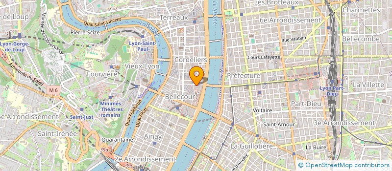 localisation de l'entreprise ELHU  LYON