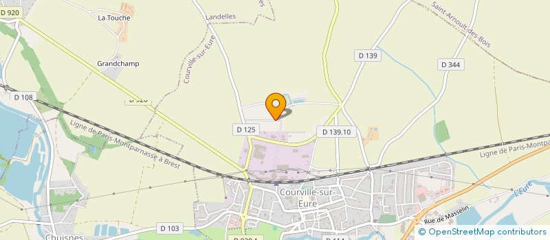 localisation de l'entreprise ELI  COURVILLE-SUR-EURE