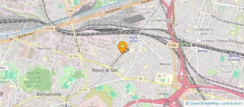 localisation de l'entreprise ELI AUDIO à NOISY-LE-SEC