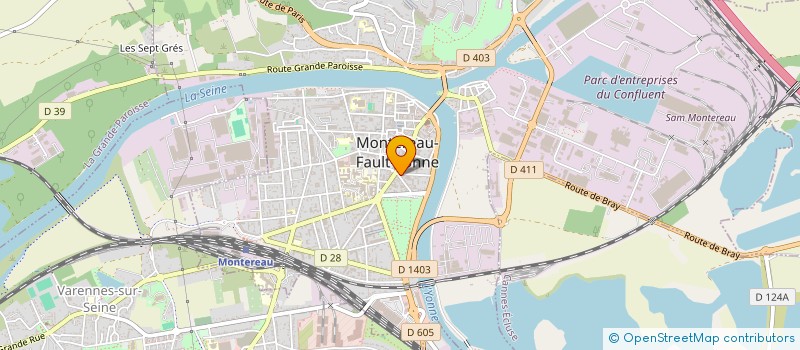 localisation de l'entreprise ELI COIFFURE  MONTEREAU-FAULT-YONNE