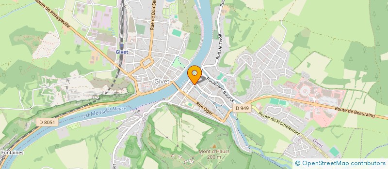 localisation de l'entreprise ELI FRANCE  GIVET