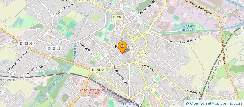 localisation de l'entreprise ELI'S  BETHUNE