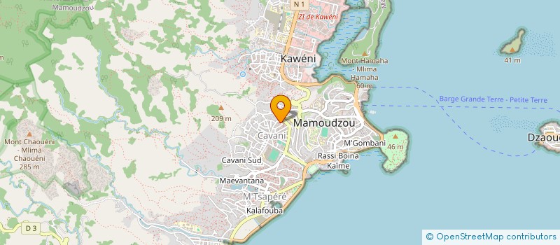 localisation de l'entreprise ELI-SAR à MAMOUDZOU