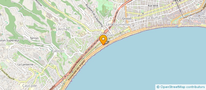 localisation de l'entreprise ELI.SI.R. à NICE