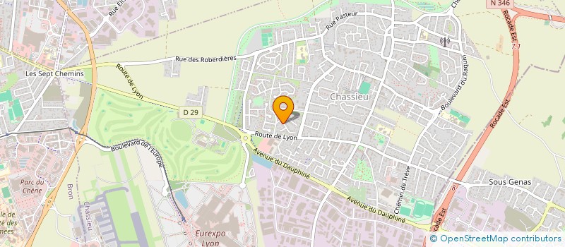 localisation de l'entreprise ELIA  CHASSIEU