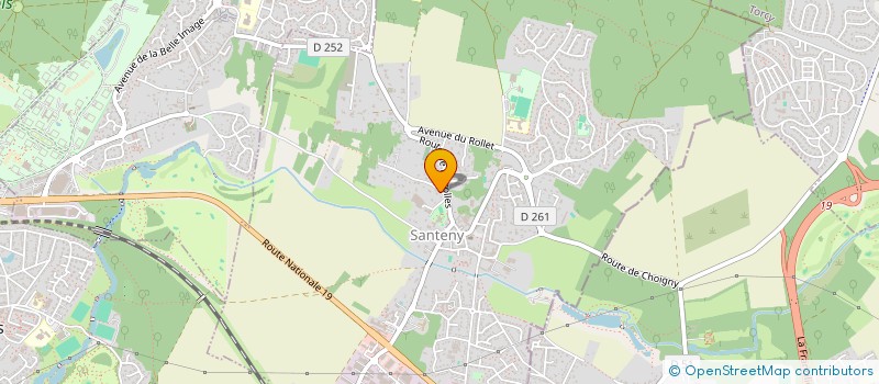 localisation de l'entreprise ELIA  SANTENY