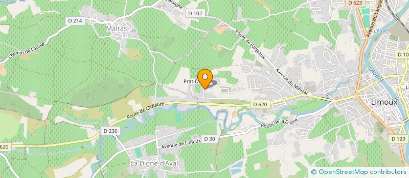 localisation de l'entreprise ELIA à LIMOUX