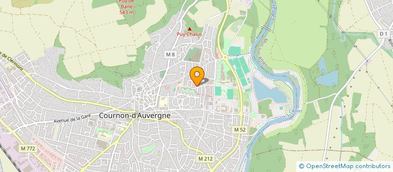 localisation de l'entreprise ELIA  COURNON-D'AUVERGNE