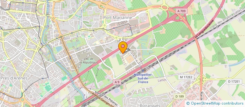 localisation de l'entreprise ELIA à MONTPELLIER