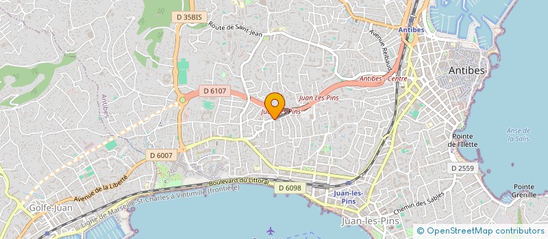 localisation de l'entreprise ELIA 888 à ANTIBES