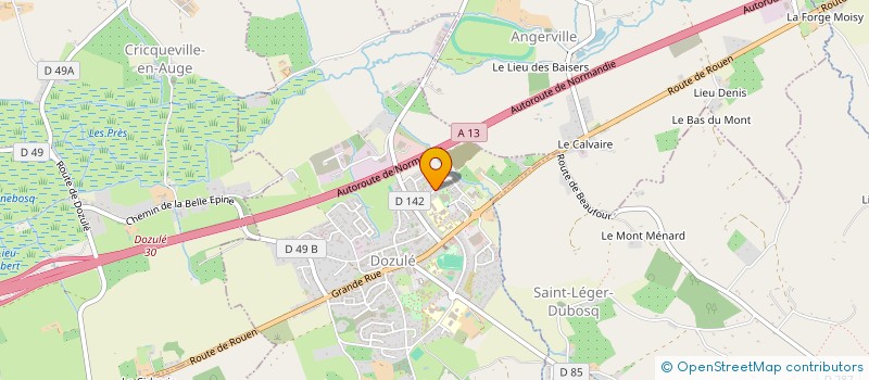 localisation de l'entreprise ELIA  DOZULE