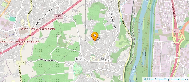 localisation de l'entreprise ELIA  IRIGNY