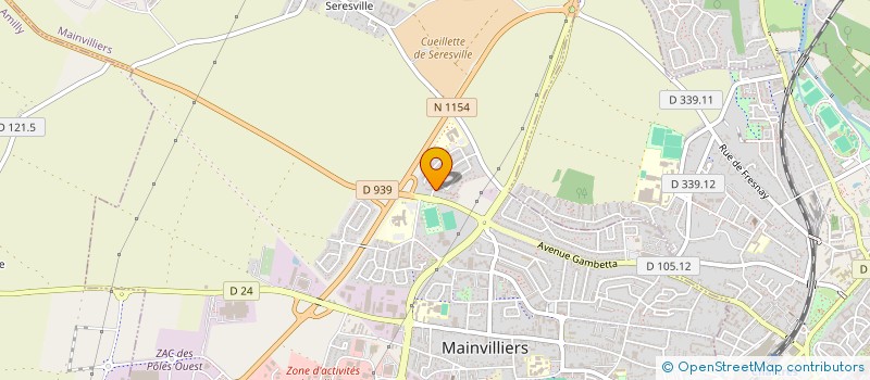 localisation de l'entreprise ELIA à MAINVILLIERS