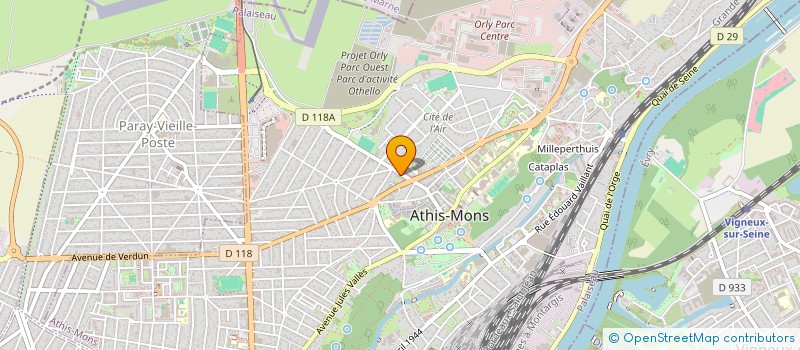 localisation de l'entreprise ELIA à ATHIS-MONS