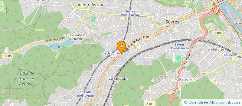 localisation de l'entreprise ELIA à CHAVILLE