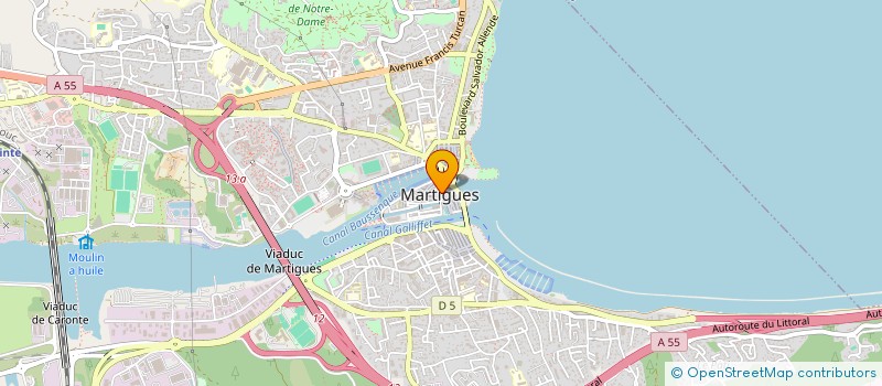 localisation de l'entreprise ELIA à MARTIGUES
