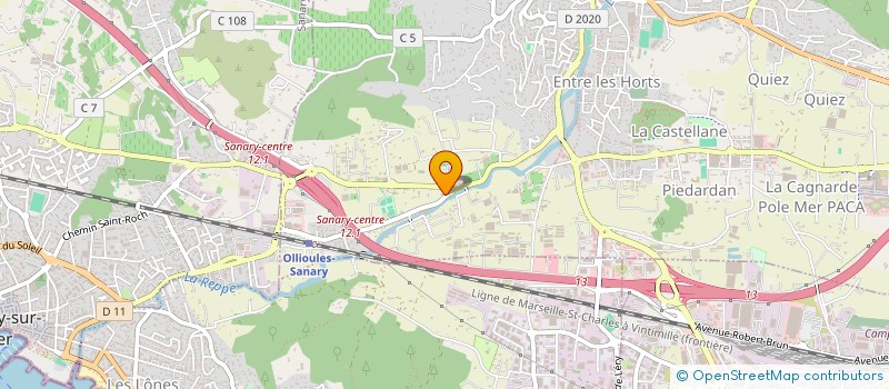 localisation de l'entreprise ELIA  OLLIOULES