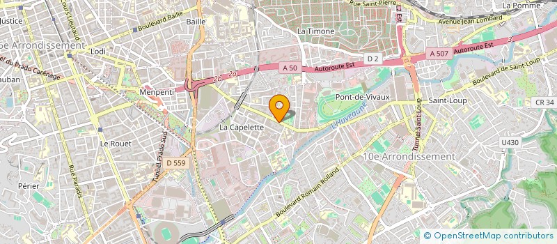 localisation de l'entreprise ELIA CONFORT à MARSEILLE