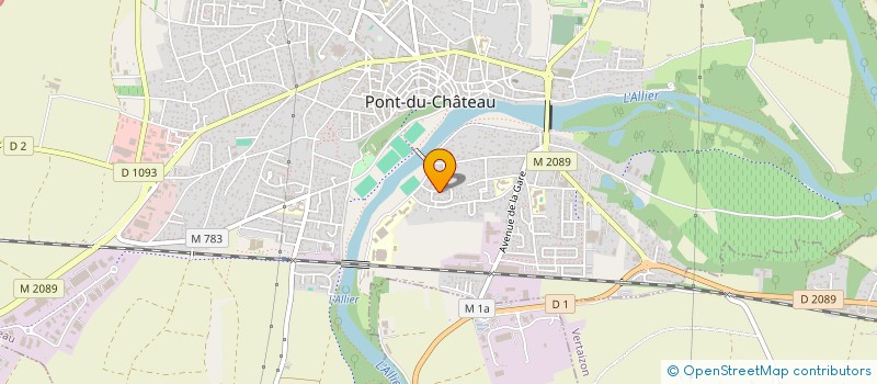 localisation de l'entreprise ELIA-G.E.  PONT-DU-CHATEAU