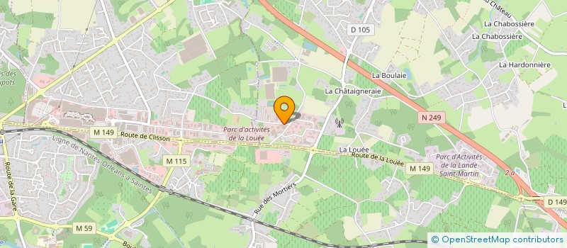 localisation de l'entreprise ELIA PAYS DE LA LOIRE  HAUTE-GOULAINE