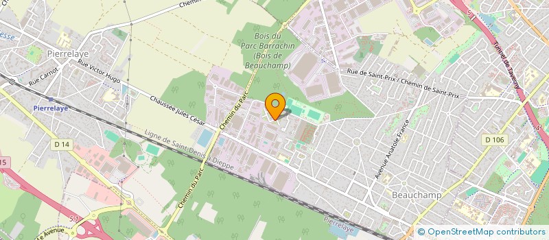 localisation de l'entreprise ELIA VTC  BEAUCHAMP