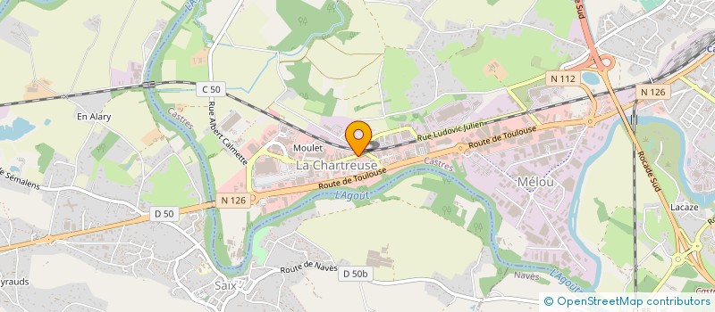 localisation de l'entreprise ELIABIO  CASTRES