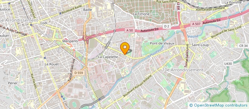 localisation de l'entreprise ELIACONFORT à MARSEILLE