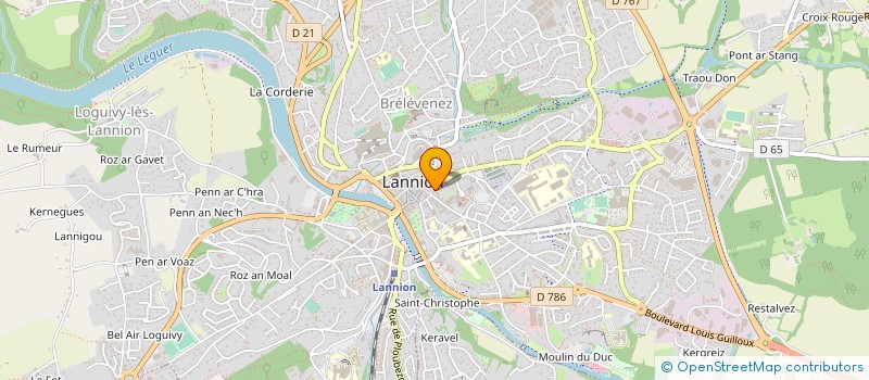 localisation de l'entreprise ELIAD  LANNION