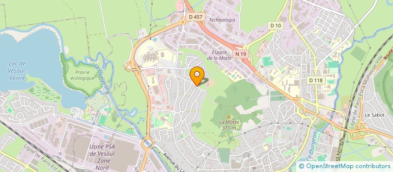 localisation de l'entreprise ELIAD AMANCE  VESOUL