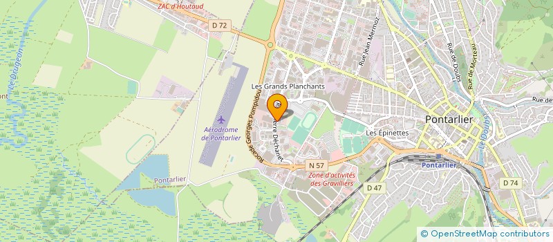 localisation de l'entreprise ELIAD CHAFFOIS à PONTARLIER
