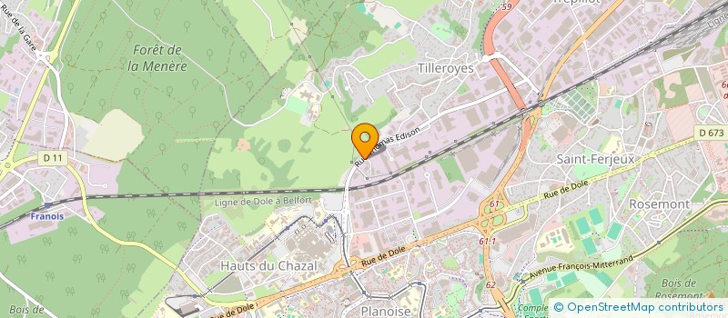 localisation de l'entreprise ELIAD MAMIROLLE à BESANCON